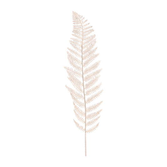 Ramura decorativa Feriga Sclipit, alb, 100 cm - SIMONA'S CHRISTMAS.