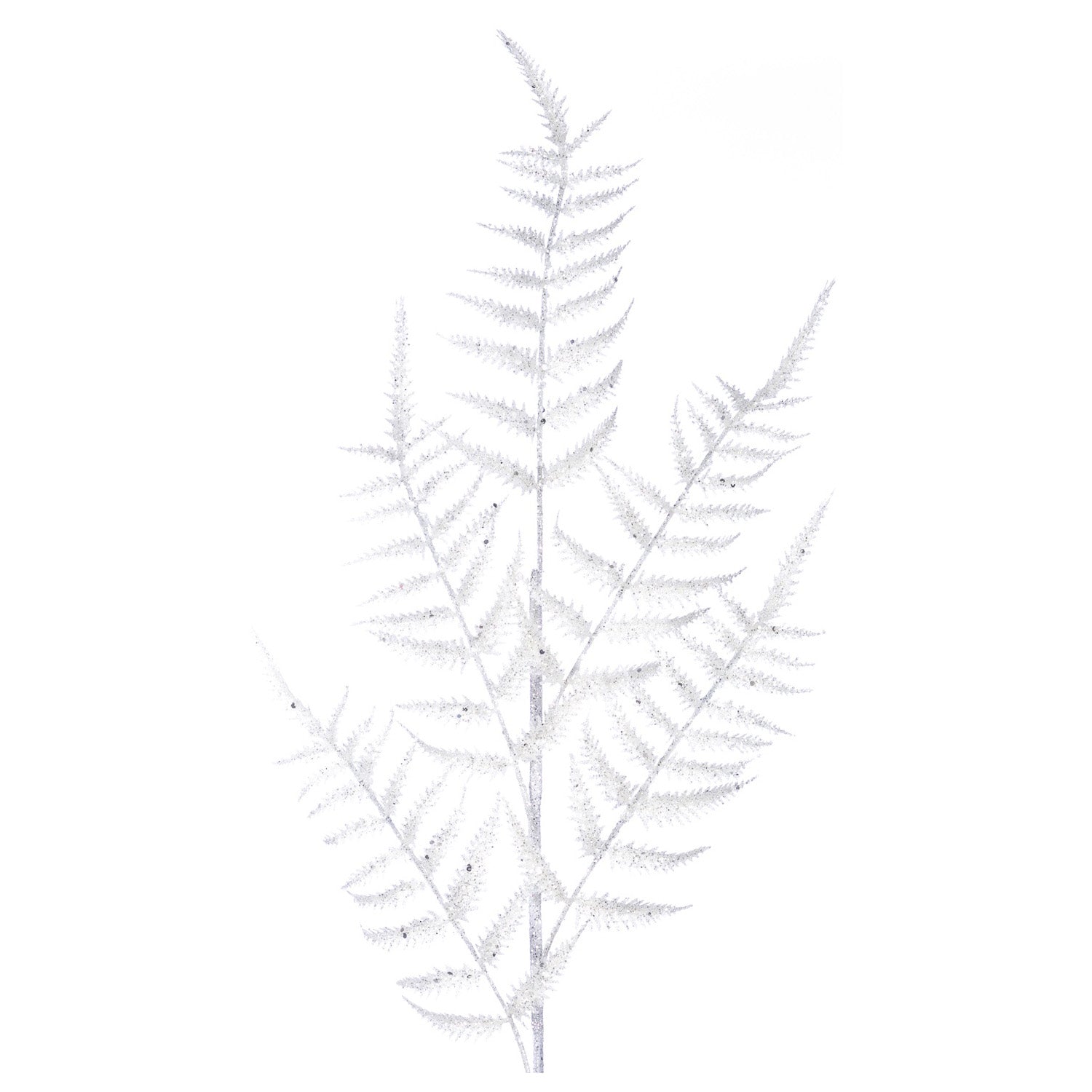 Ramura decorativa Feriga Sclipit, alb, 92 cm - SIMONA'S CHRISTMAS