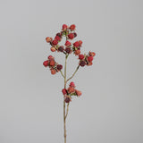 Ramura decorativa mure inghetate, burgundy, 75 cm - SIMONA'S CHRISTMAS