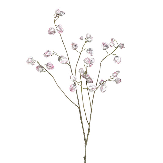 Ramura decorativa Physalis, roz, 120 cm - SIMONA'S CHRISTMAS