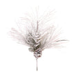 Ramura decorativa Pin Dougal inzapezit, alb, 61 cm - SIMONA'S CHRISTMAS