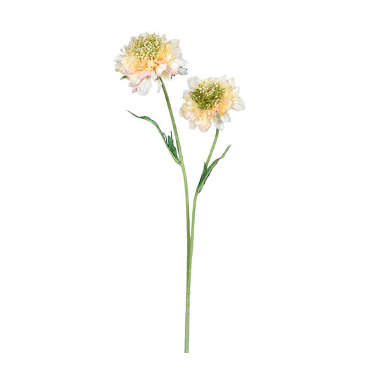 Ramura decorativa Scabiosa, somon, 64 cm - SIMONA'S COLLECTION