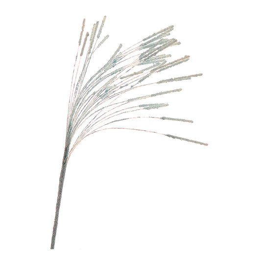 Ramura decorativa Spray Sclipit, alb, 43 cm - SIMONA'S CHRISTMAS