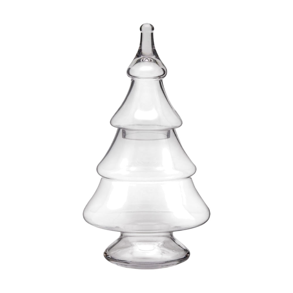 Recipient din sticla in forma de brad, transparent, 50 cm - SIMONA'S Christmas