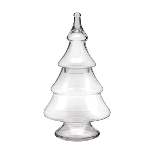 Recipient din sticla in forma de brad, transparent, 50 cm - SIMONA'S Christmas