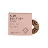 Rezerva pentru aromatizator de masina, Irish Leather & Oud, Car Fragrance - MAX BENJAMIN