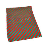 Saculet catifea cu dungi, verde/rosu, 20x30 cm - SIMONA'S CHRISTMAS