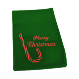 Saculet catifea Merry Christmas, verde, 20x30 cm - SIMONA'S CHRISTMAS