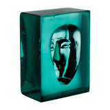 Sculptura Azur Man, Petrol Blue by Bertil Vallien - KOSTA BODA