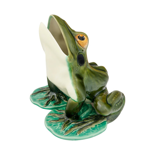 Sculptura ceramica broasca, 27 cm, Frogs - BORDALLO PINHEIRO