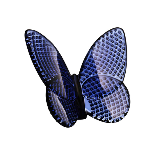 Sculptura din cristal, albastru, Papillon Lucky Butterfly Diamond - BACCARAT