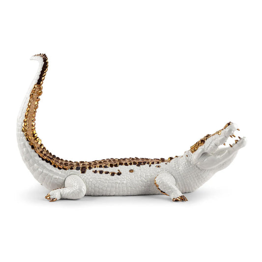 Sculptura din portelan, 68 cm, Crocodile by Raul Rubio - LLADRO