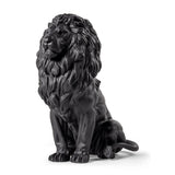 Sculptura din portelan, Matt Black, 43 cm, Majestic Lion by Raul Rubio - LLADRO