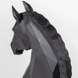 Sculptura din portelan, Matte Black Horse, Origami - LLADRO
