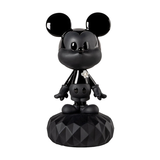 Sculptura din portelan Mickey Mouse Total Black by Eva Maria Cuerva - LLADRO