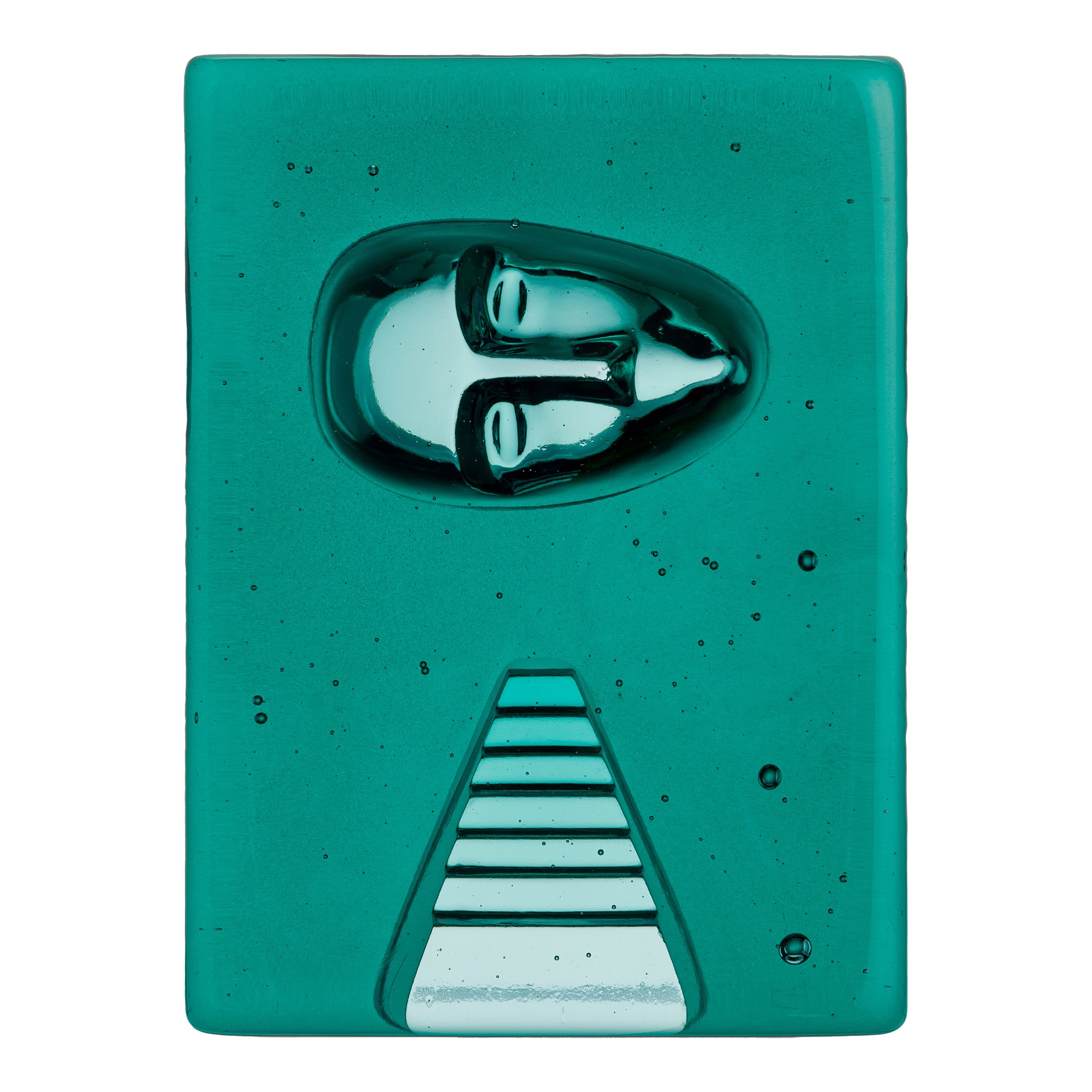 Sculptura Azur Stairs, Petrol Blue by Bertil Vallien - KOSTA BODA