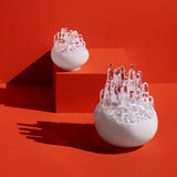 Sculptura din sticla cristalina, White, 20 cm, Polar Votive by Goran Warff - KOSTA BODA