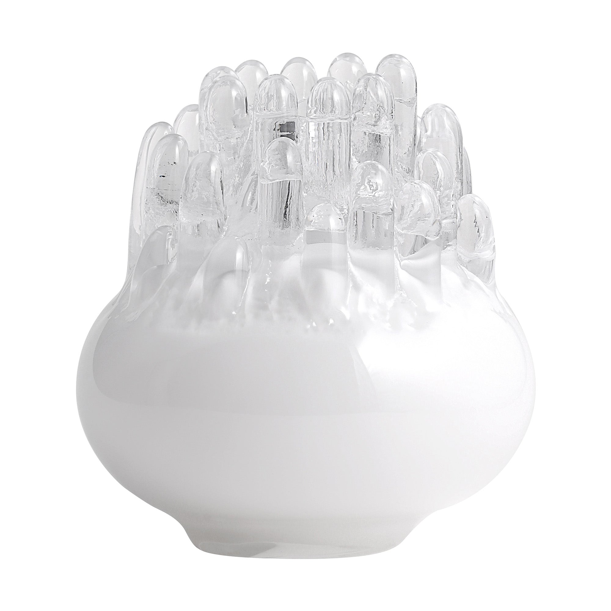 Sculptura din sticla cristalina, White, 20 cm, Polar Votive by Goran Warff - KOSTA BODA