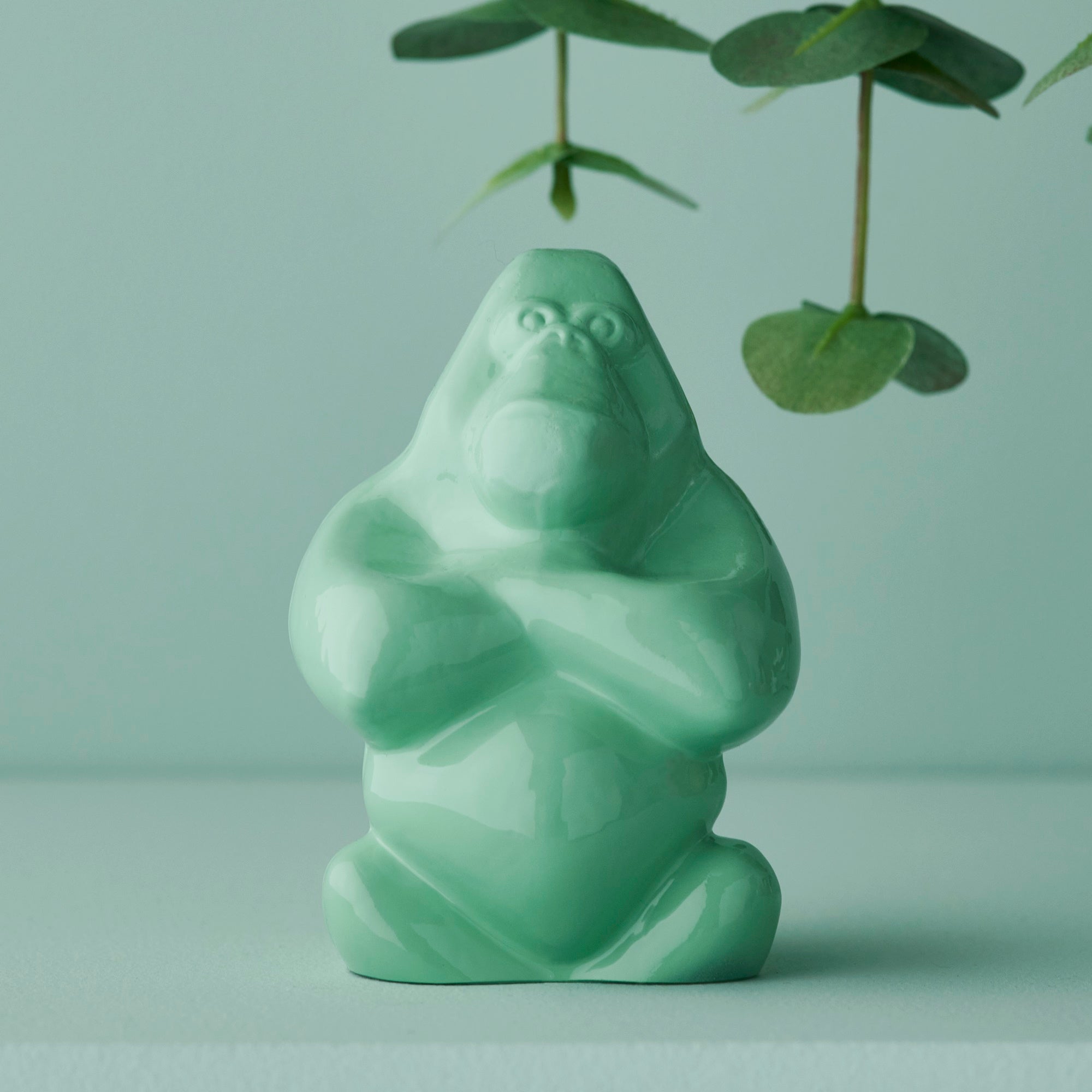 Sculptura din sticla, 12 cm, Mint Green, Gabba Gabba Hey by Ludvig Lofgren - KOSTA BODA