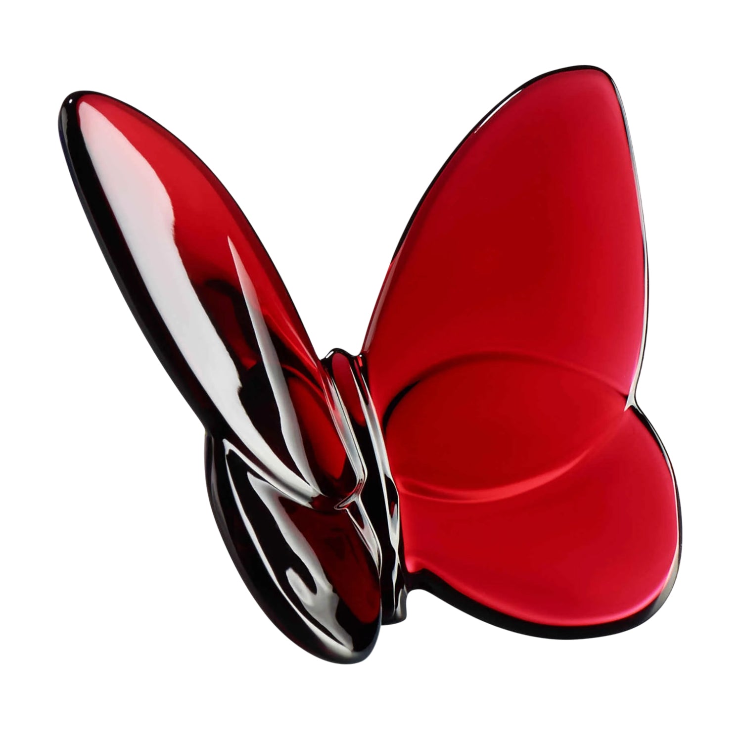 Sculptura rosie din cristal, Papillon Lucky Butterfly - BACCARAT