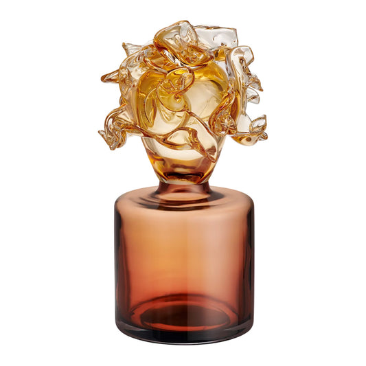 Sculptura vaza, Amber, 26 cm, Mino by Lena Bergstrom - KOSTA BODA