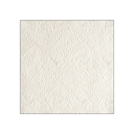 Servetele de masa, 15 buc, 33 x 33 cm, Elegance Pearl White, SIMONA'S COLLECTION