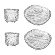 Set 2 cesti pentru espresso si farfurii, 40 ml, Ice by Denis Guidone - ICHENDORF