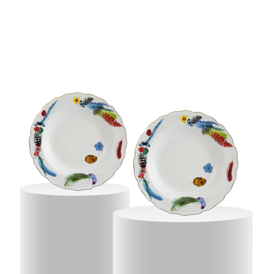Set 2 farfurii pentru supa, 26 cm, Caribe - CHRISTIAN LACROIX