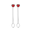 Set 2 lingurite, inima rosie, Cuore by Alessandra Baldereschi - ICHENDORF