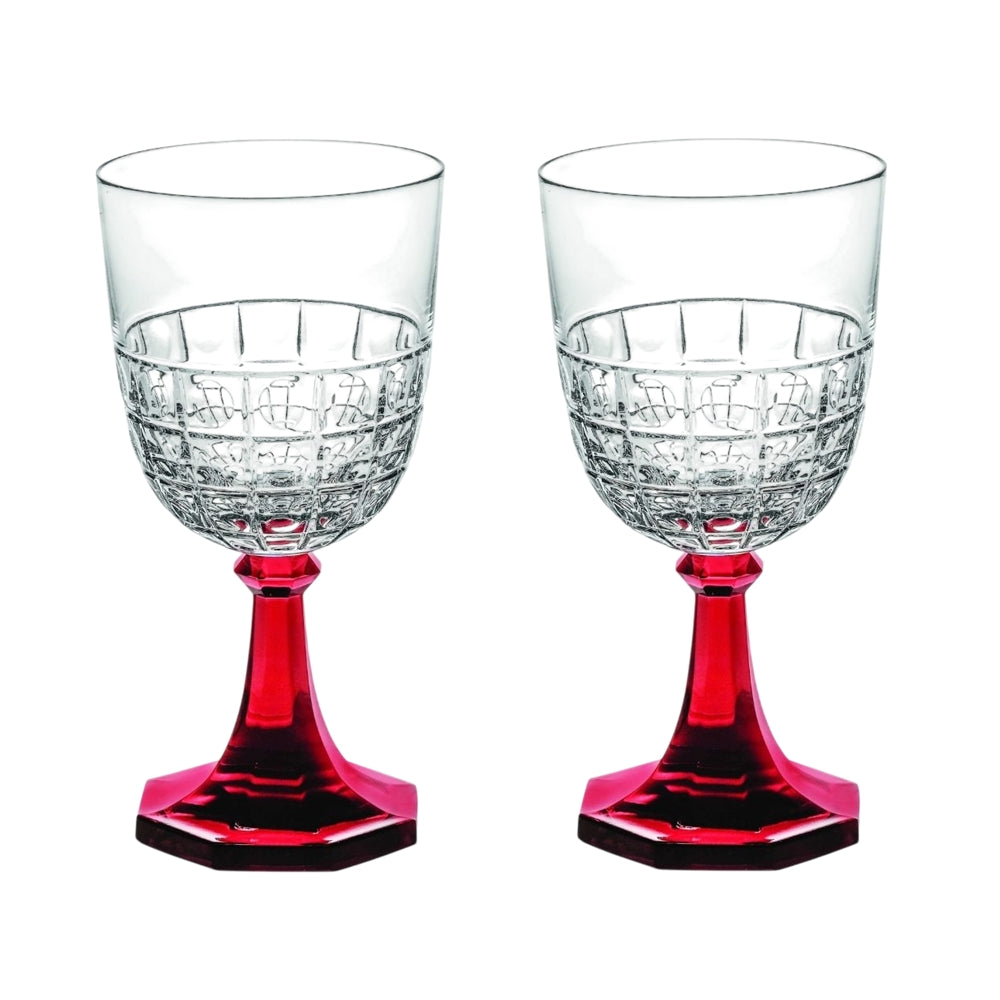 Set 2 pahare Goblet cu picior rosu, Emporio - VISTA ALEGRE