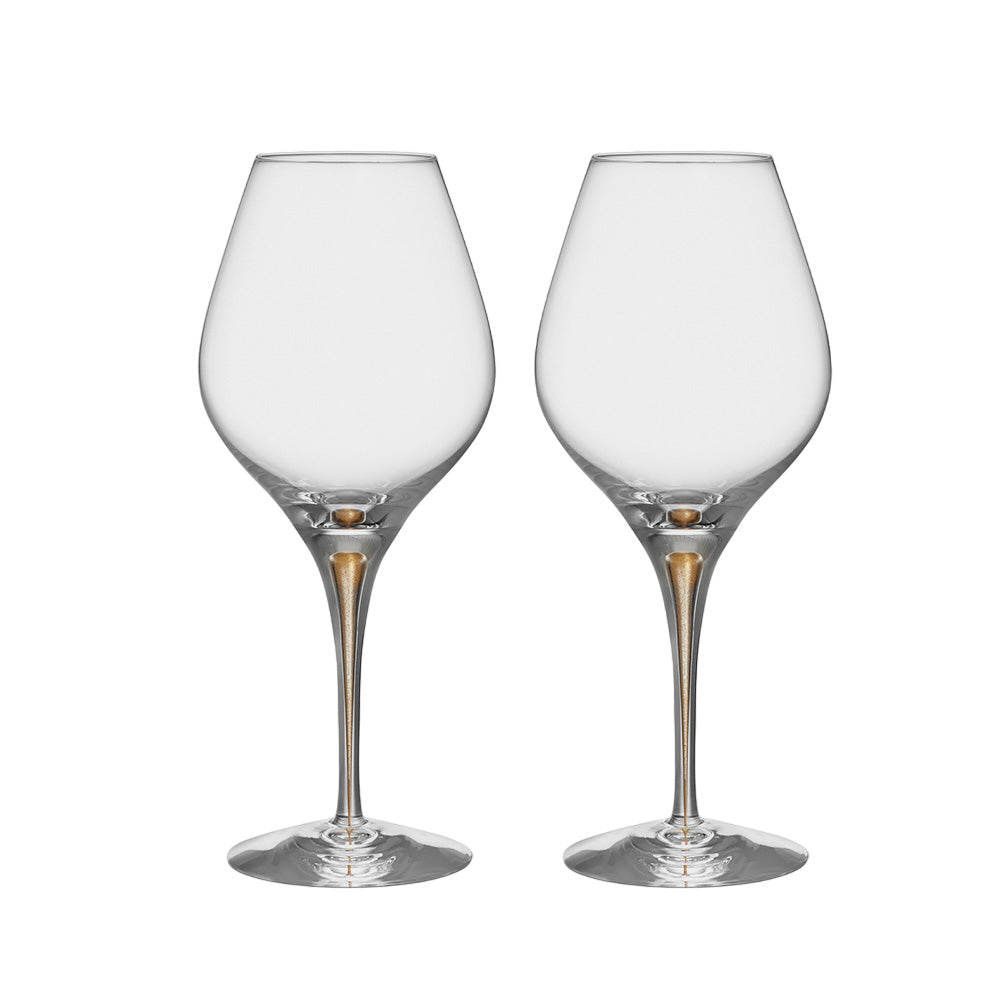 Orrefors Set di 2 Champagne Intermezzo Gold, Set Bicchieri Personalizzati Orrefors Set di 2 Champagne Intermezzo Gold, Set Bicchieri Personalizzati