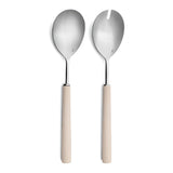 Set 2 piese pentru salata, otel inoxidabil, 24.5 cm, Ebony Ivory - CUTIPOL