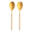 Set 2 piese pentru salata, otel inoxidabil, 24.5 cm, Ebony Ivory Gold - CUTIPOL