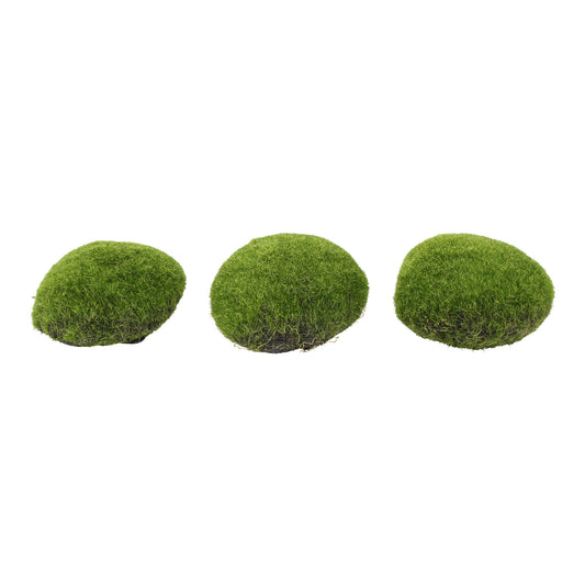 Set 3 bucati muschi decorativ, verde, 25 cm - SIMONA'S CHRISTMAS