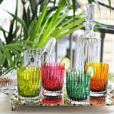 Set 4 pahare pentru whisky, Harmonie Colors of Joy Intense - BACCARAT