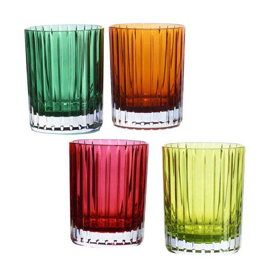 Set 4 pahare pentru whisky, Harmonie Colors of Joy Intense - BACCARAT