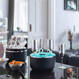 Set 4 pahare pentru sampanie, cutie neagra, Martele - ROBBE & BERKING