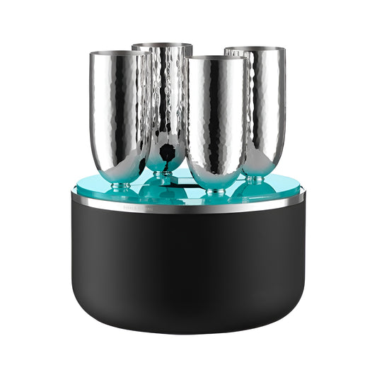 Set 4 pahare pentru sampanie, cutie neagra, Martele - ROBBE & BERKING