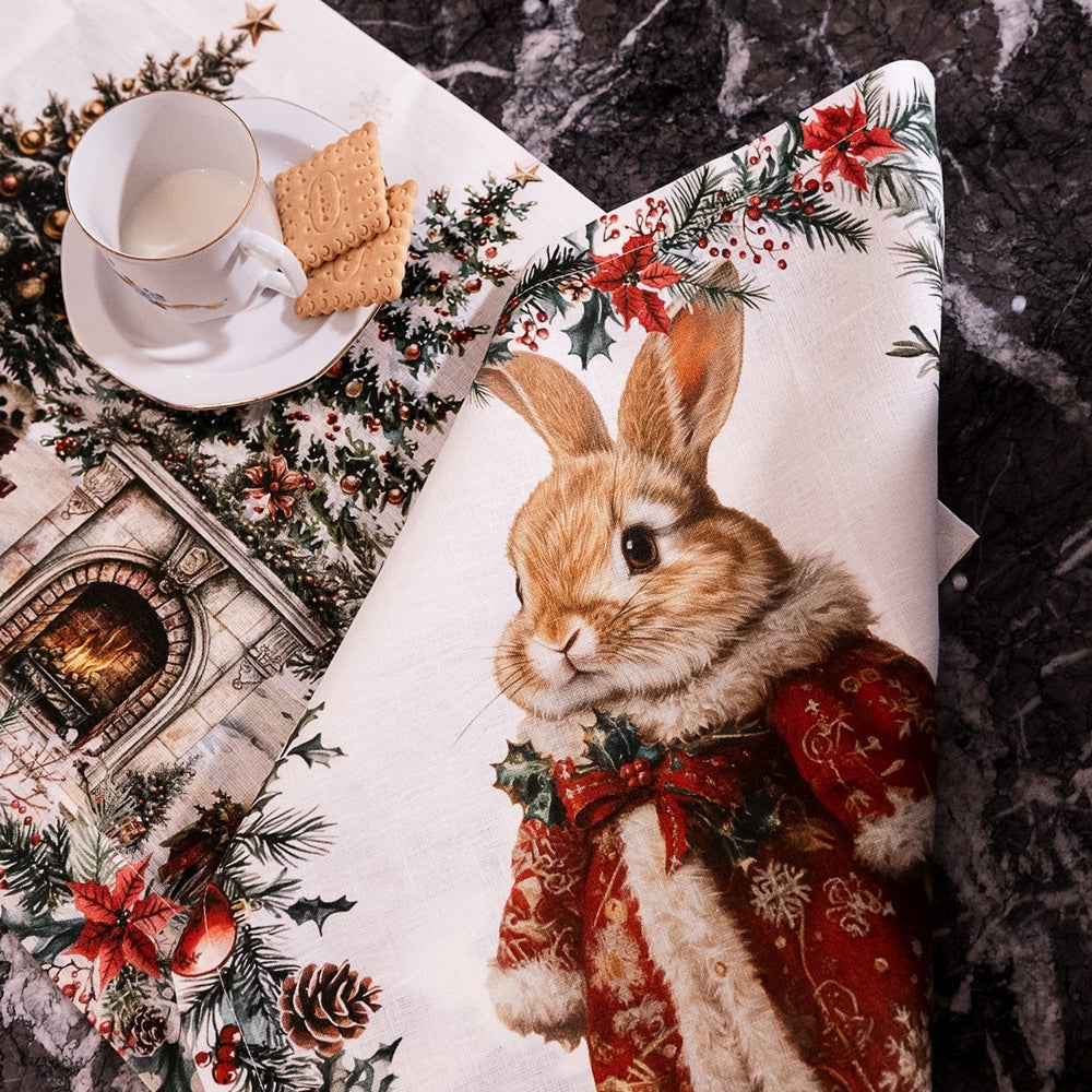 Set 4 servete de masa, 43x43 cm, Xmas Village - NAPKING