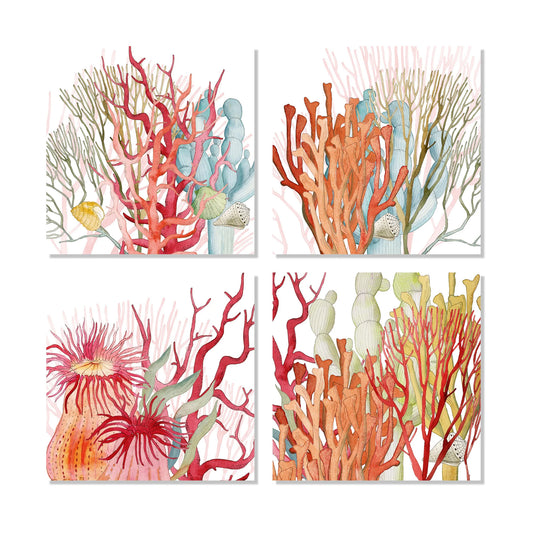 Set 4 servete de masa, 45 x 45 cm, Corals - NAPKING