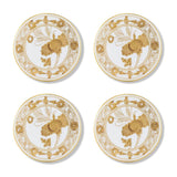 Set 4 suporturi pentru pahar, 9.5 cm, Oriente Italiano Aurium - GINORI 1735