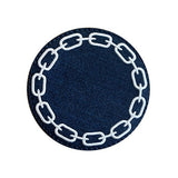 Set 4 suporturi pentru pahare, Chain Navy/White - SIMONA'S COLLECTION