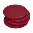 Set 4 suporturi pentru pahare, Red, 11 cm, Octogone - BACCARAT