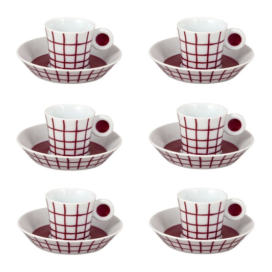 Set 6 cesti pentru espresso si farfurii, Irazu Cargo by Olivier Gagnere - BERNARDAUD