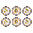 Set 6 farfurii pentru cina Lemons, portelan, 27 cm, Dolce Vita - BACI MILANO