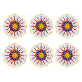 Set 6 farfurii pentru desert Sun, portelan, 21 cm, Dolce Vita - BACI MILANO