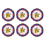 Set 6 farfurii pentru supa Lemons, portelan, 23 cm, Dolce Vita - BACI MILANO