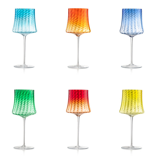 Set 6 pahare pentru vin, asortate, 550 ml, Barena - SALVIATI