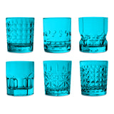 Set 6 pahare Tumbler, acril turcoaz, Crystal Touch - BACI MILANO