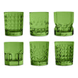 Set 6 pahare Tumbler, acril verde, Crystal Touch - BACI MILANO